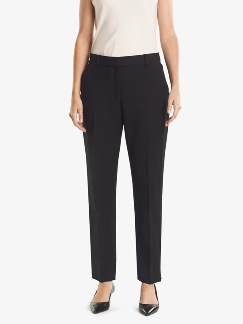 MM.LaFleur Abbott Tuxedo Trouser Black Ankle Career Pants Women’s 14